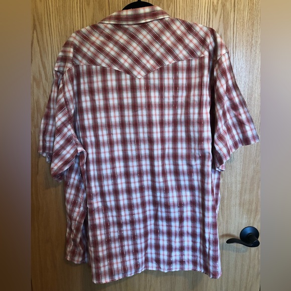 Women’s 3XL Rustler by Wrangler Pearl Snap Short Sleeve  Western Shirt - Picture 2 of 4